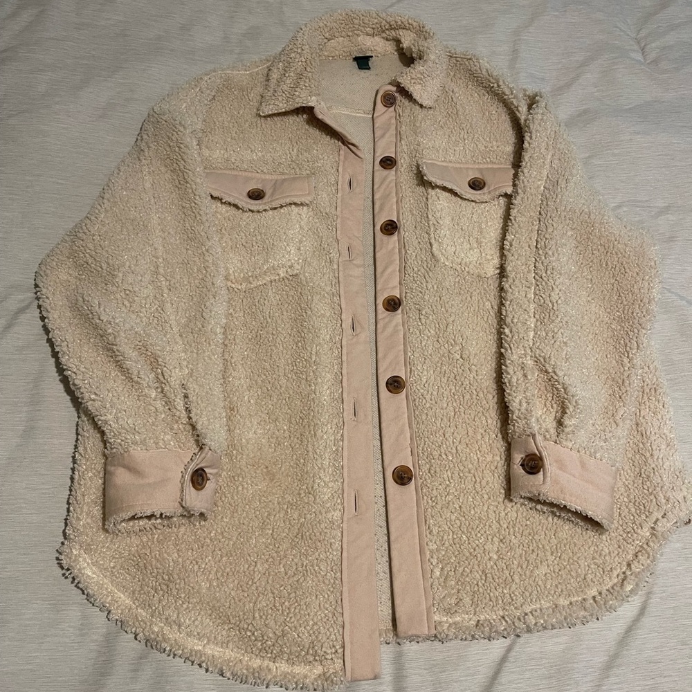 Wild Fable Oversized Sherpa Shacket